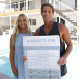 Designer Pool CPR Safety Sign | Blue