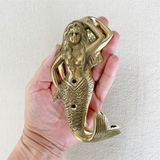 Brass Mermaid Towel Hook | 13.5cm