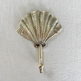 Brass Clam Shell Towel Hook | 13.5cm