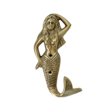 Brass Mermaid Towel Hook | 13.5cm