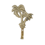 Brass Palm Tree Towel Hook | 15cm