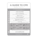 Designer Pool CPR Safety Sign | Grey