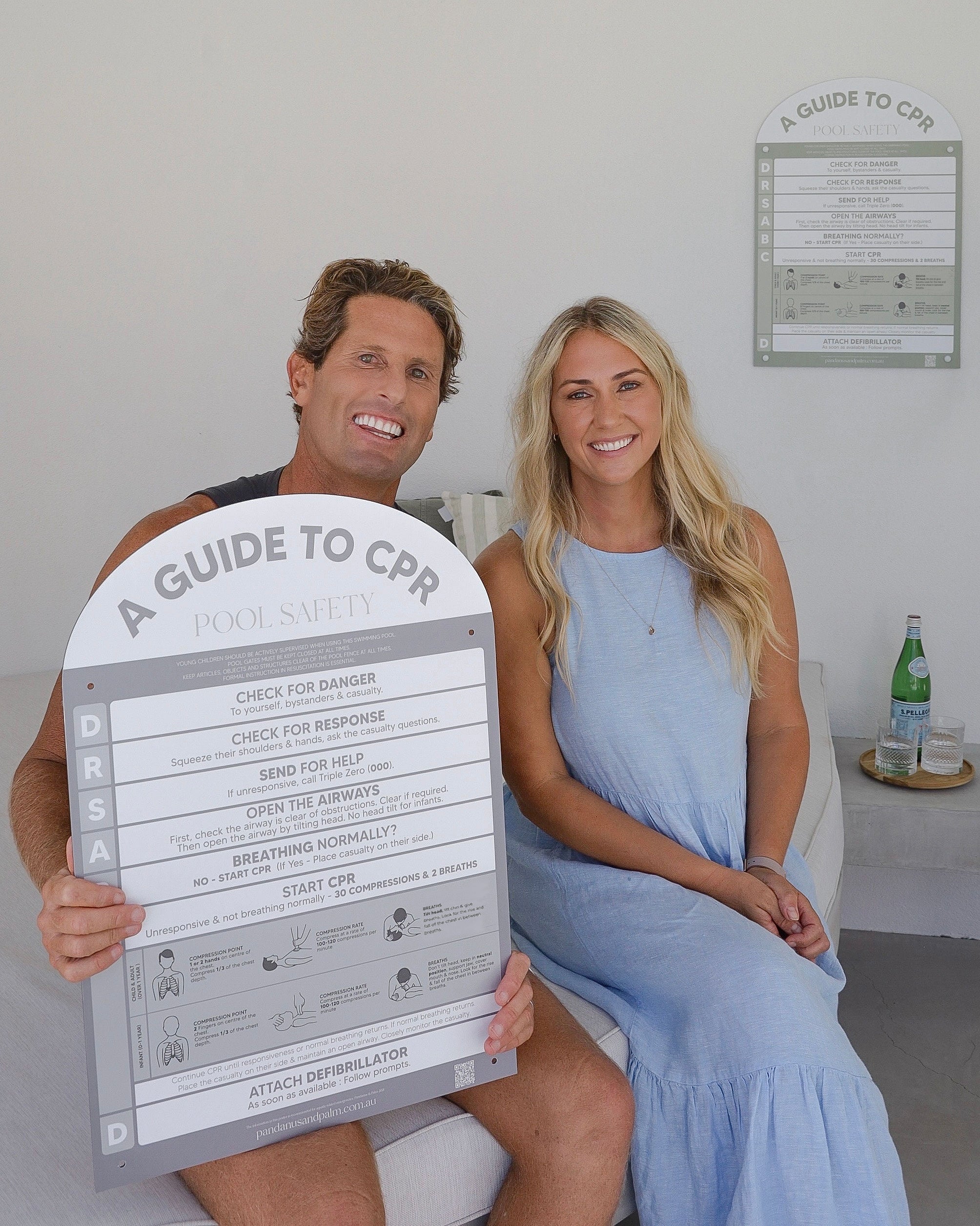 Stylish Pool CPR sign | Australian CPR pool sign | Pool safety sign ...