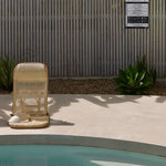 Black Designer Pool CPR Safety Sign | Rattan Chair