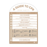 Pool CPR Safety Sign + Pool Rules Bundle | Arch | Clay