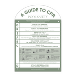 Designer Pool CPR Safety Sign | Arch | Green