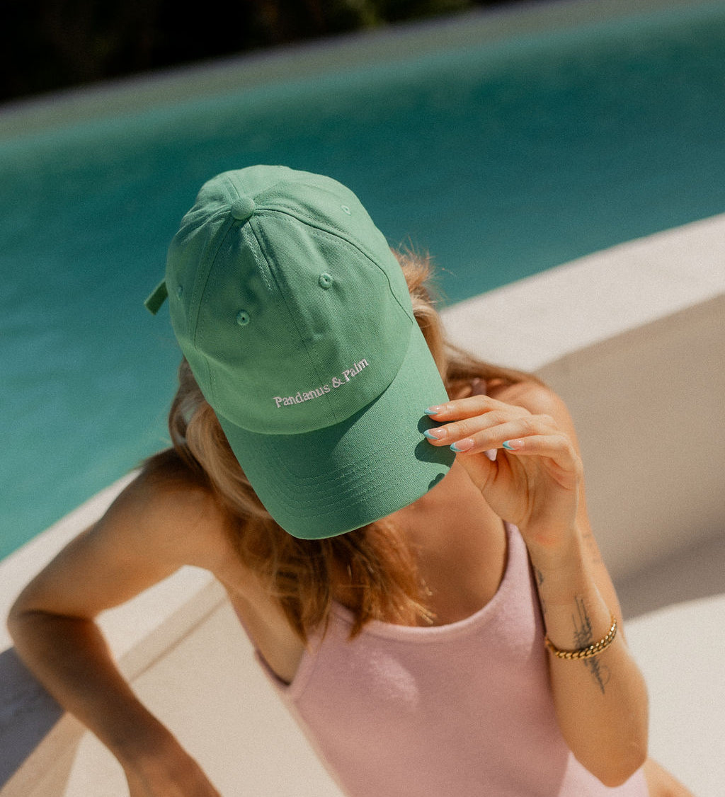 Pandanus & Palm P&P Cap in green cotton twill
