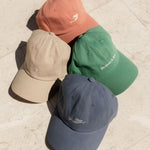 Pandanus & Palm Shell Cap in sand cotton twill