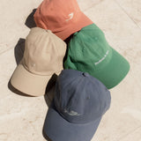 Pandanus & Palm Shell Cap in sand cotton twill