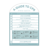 Designer Pool CPR Safety Sign | Arch | Blue