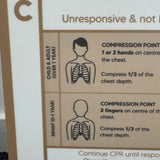 Seconds - Designer Pool CPR Safety Sign | Arch | Clay