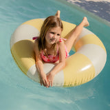 Harper pool swim ring in yellow by Pandanus & Palm