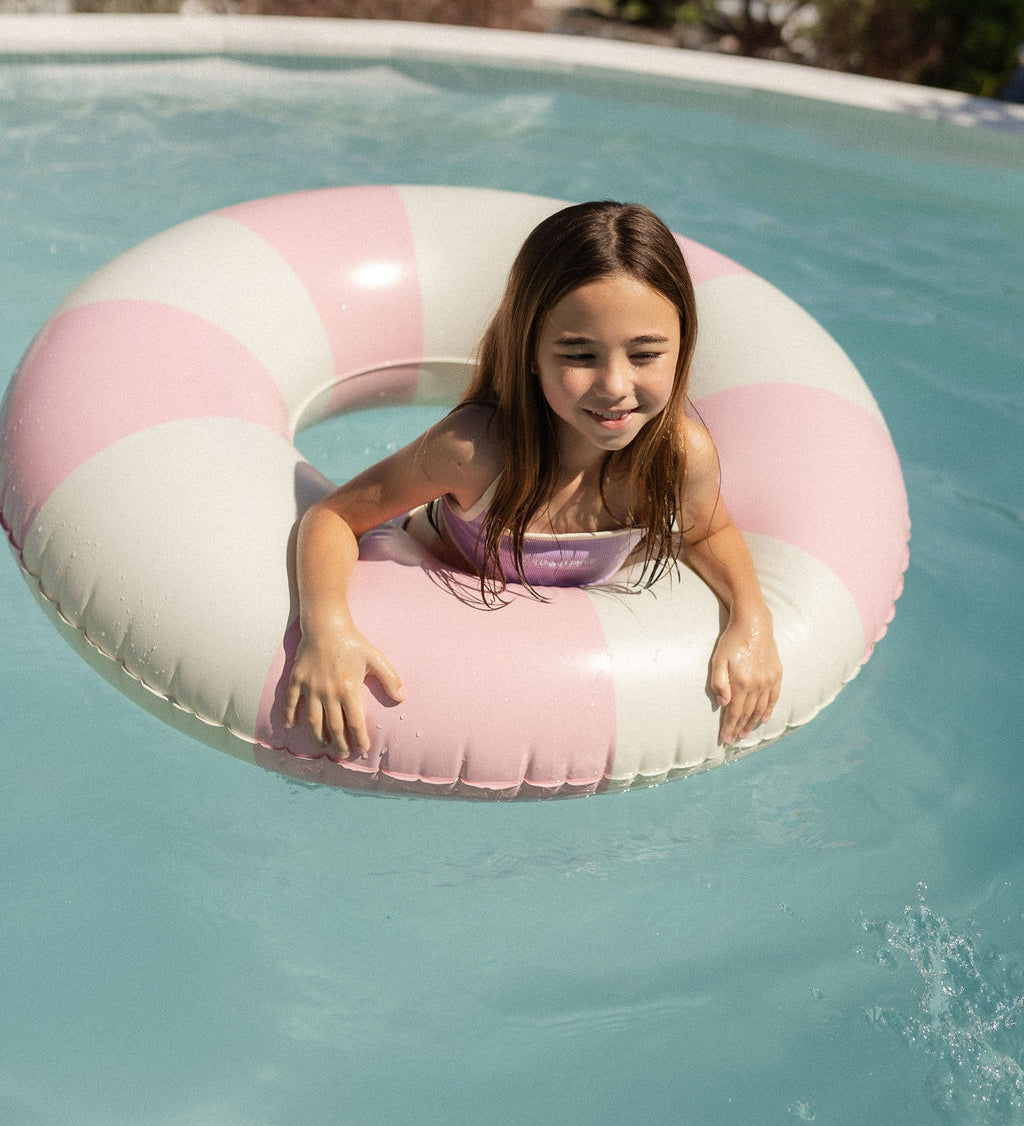Harper pool swim ring in pink by Pandanus & Palm