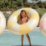 Harper pool swim ring in yellow by Pandanus & Palm