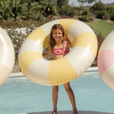 Harper pool swim ring in yellow by Pandanus & Palm
