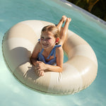 Harper pool swim ring in beige by Pandanus & Palm