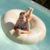 Harper pool swim ring in beige by Pandanus & Palm