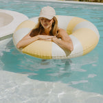 Harper pool swim ring in yellow by Pandanus & Palm