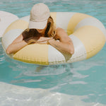 Harper pool swim ring in yellow by Pandanus & Palm