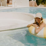 Harper pool swim ring in yellow by Pandanus & Palm