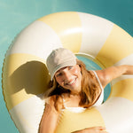 Harper pool swim ring in yellow by Pandanus & Palm