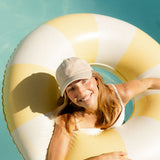 Harper pool swim ring in yellow by Pandanus & Palm