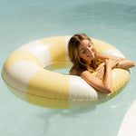 Harper pool swim ring in yellow by Pandanus & Palm