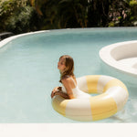 Harper pool swim ring in yellow by Pandanus & Palm