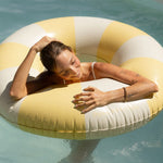 Harper pool swim ring in yellow by Pandanus & Palm