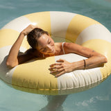 Harper pool swim ring in yellow by Pandanus & Palm