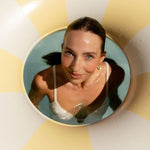 Harper pool swim ring in yellow by Pandanus & Palm
