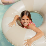 Harper pool swim ring in beige by Pandanus & Palm