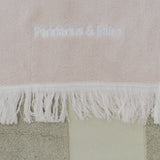 Luxe Finn Stripe Pool Towel | Beige