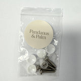 Mounting Kit : 4 x Screws + Screw Caps