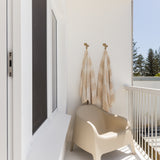 Luxe Finn Stripe Pool Towel | Beige