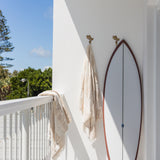 Luxe Finn Stripe Pool Towel | Beige