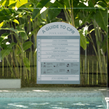 Designer Pool CPR Safety Sign | Arch | Blue