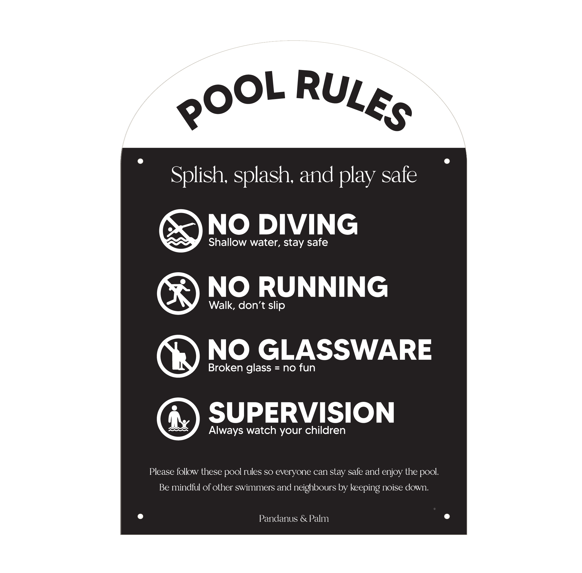 Billiard Rules Sign APPLY TO WHOLESALE