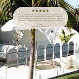 Designer Pool CPR Safety Sign | Arch | Blue