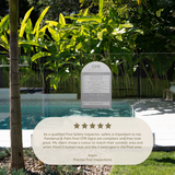Designer Pool CPR Safety Sign | Arch | Grey