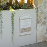 Designer Pool CPR Safety Sign | Arch | Beige