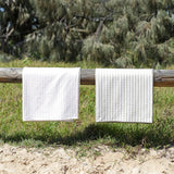 Sand-Free Beach Towel | Beige Stripe