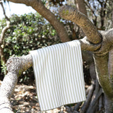 Sand-Free Beach Towel | Green Stripe