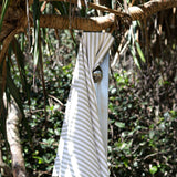 Sand-Free Beach Towel | Green Stripe